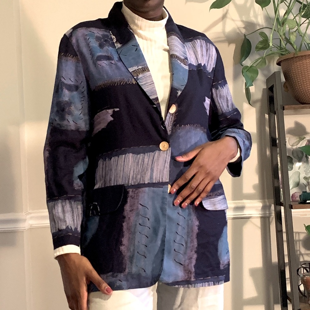 Vintage Kensington Square Lightweight Blazer - Picture 3 of 5